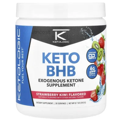 KetoLogic, Keto BHB, клубника и киви, 243 г (8,7 унции)