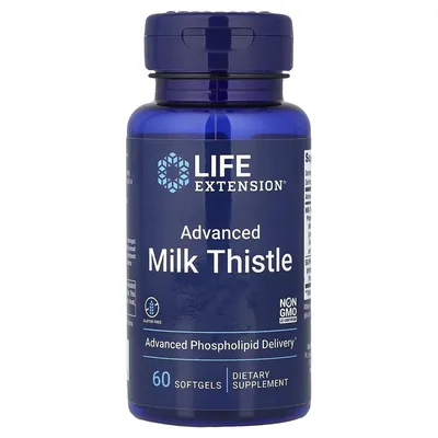 Life Extension, улучшенная формула расторопши, 60 капсул