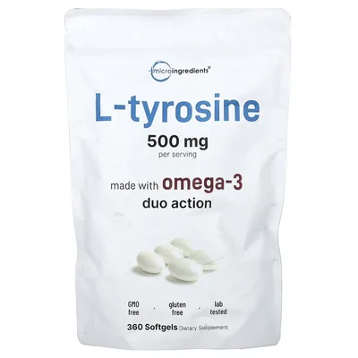 Micro Ingredients, L-тирозин, 360 капсул