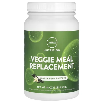 MRM Nutrition, Растительный заменитель питания, ваниль и бобы, 3 фунта (1361 г)