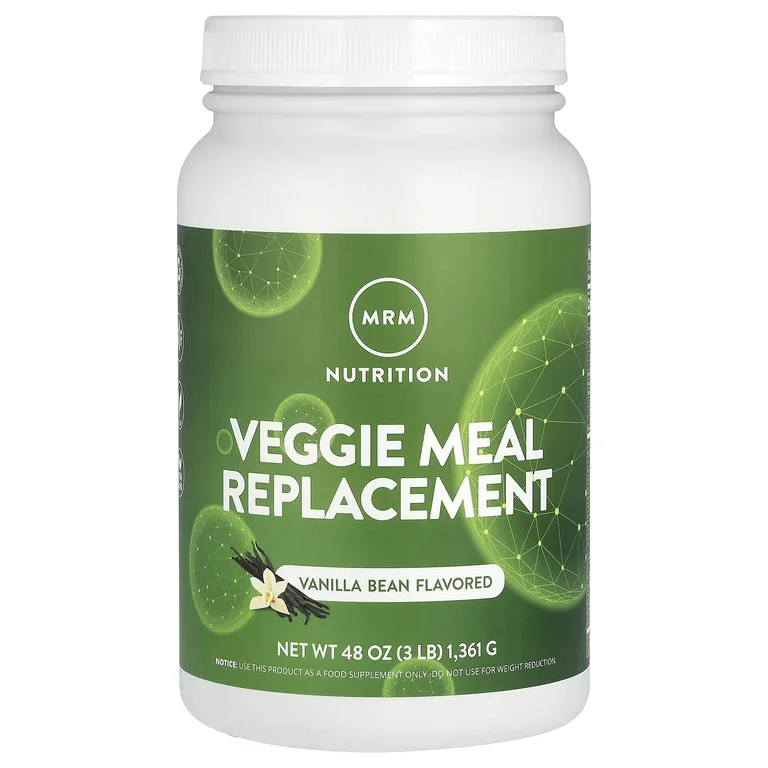 MRM Nutrition, Растительный заменитель питания, ваниль и бобы, 3 фунта (1361 г)