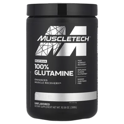 MuscleTech, глутамин, без вкусовых добавок, 300 г (10,58 унции)