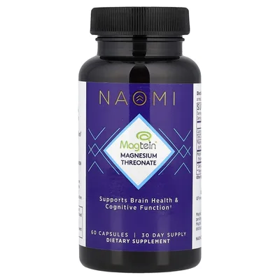 NAOMI, Magtein® Треонат магния, 60 капсул (1000 мг в капсуле)