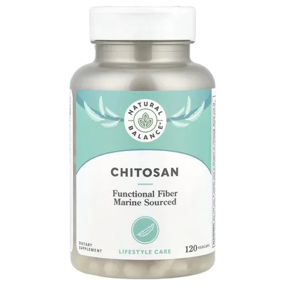 Natural Balance, хитозан, 120 растительных капсул (250 мг в 1 капсуле)