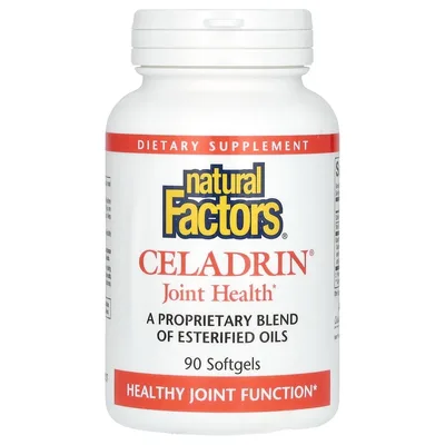 Natural Factors, комплекс этерифицированных жирных кислот Celadrin® для здоровья суставов, 90 капсул