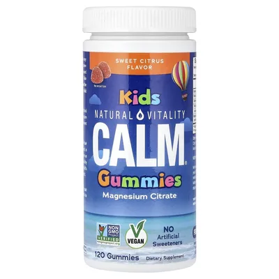 Natural Vitality, CALM®, жевательные мармеладки для детей, сладкий цитрус, 120 жевательных мармеладок (83 мг в 1 мармеладке)