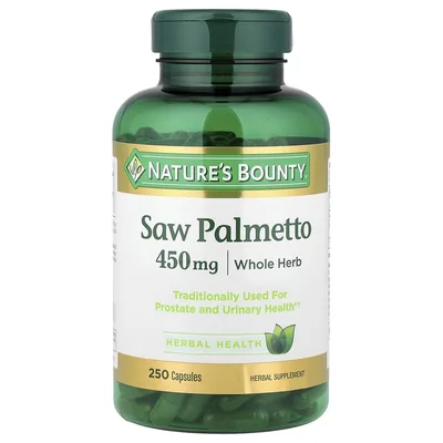 Nature's Bounty, Пальма сереноа, 450 мг, 250 капсул