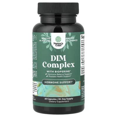 Nature's Craft, Комплекс DIM с BioPerine®, 60 капсул