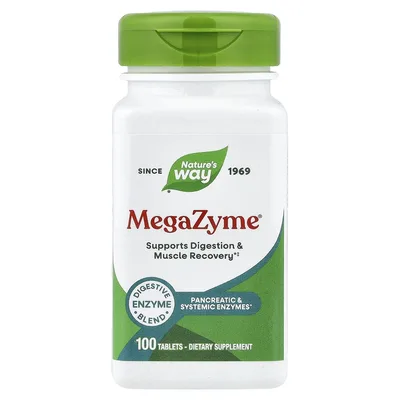 Nature's Way, MegaZyme®, ферменты, 100 таблеток