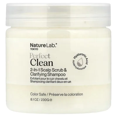 NatureLab Tokyo, Perfect Clean, 2 в 1 скраб для кожи головы и очищающий шампунь, 230 г (8,1 унции)