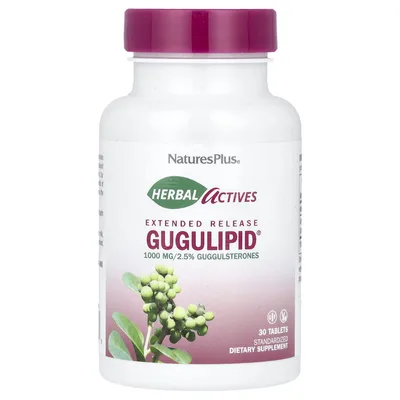 NaturesPlus, гуггул, с замедленным высвобождением, 30 таблеток