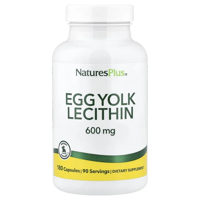 NaturesPlus, лецитин из яичного желтка, 180 капсул