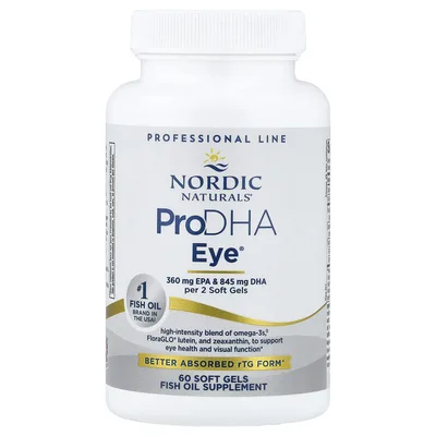 Nordic Naturals, ЭПК, омега-3 кислоты с лютеином и зеаксантином, 60 желатиновых капсул