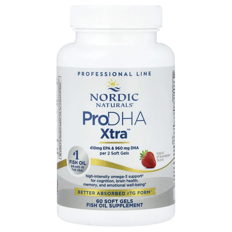 Nordic Naturals, ЭПК, омега-3 кислоты, со вкусом клубники, 60 желатиновых капсул