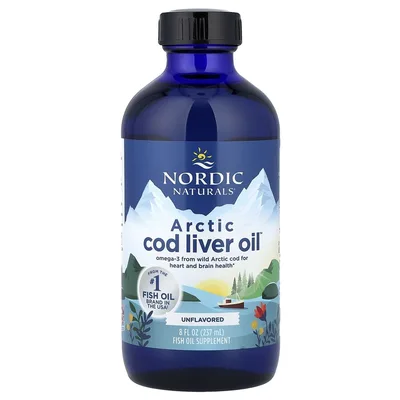 Nordic Naturals, масло печени арктической трески, с нейтральным вкусом, 237 мл (8 жидких унций)