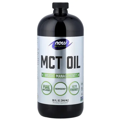 NOW Foods, Спорт, масло MCT, с нейтральным вкусом, 946 мл (32 жидк. унции)