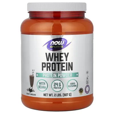 NOW Foods, Sports, сывороточный протеин в порошке, сливочно-шоколадный вкус, 907 г (2 фунта)