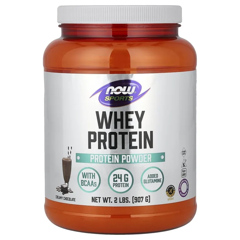 NOW Foods, Sports, сывороточный протеин в порошке, сливочно-шоколадный вкус, 907 г (2 фунта)