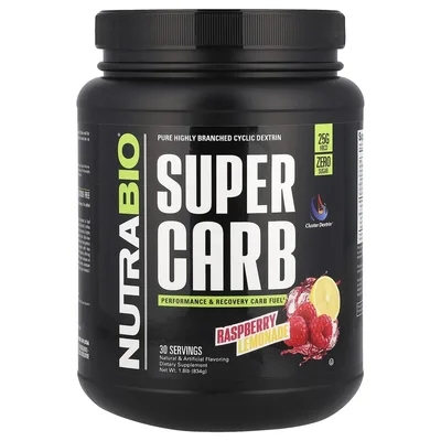 NutraBio, циклический декстрин, со вкусом малинового лимонада, 834 г (1,8 фунта)