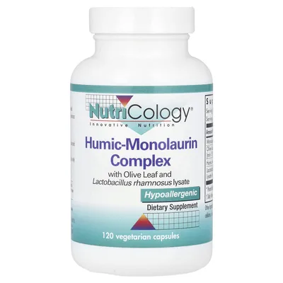 Nutricology, гуминово-монолауриновый комплекс, 120 вегетарианских капсул