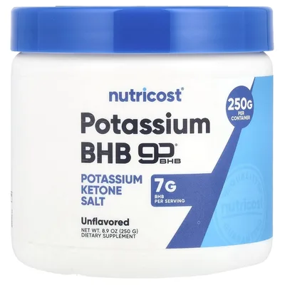 Nutricost, Калий BHB, goBHB®, без добавок, 250 г (8,9 унции)