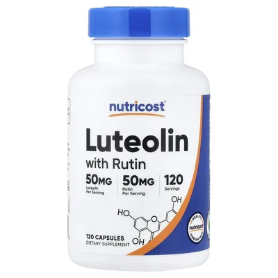 Nutricost, лютеолин с рутином, 120 капсул