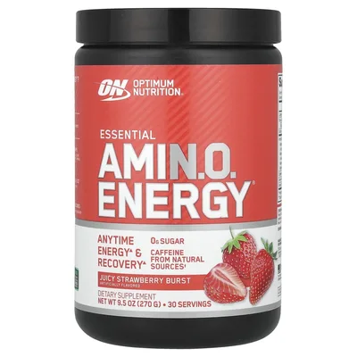 Optimum Nutrition, аминокислоты и электролиты, сочная клубника, 270 г (9,5 унции)