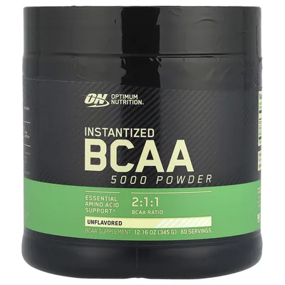 Optimum Nutrition, Аминокислоты с разветвлённой цепью, растворимый порошок, без добавок, 345 г (12,16 унции)
