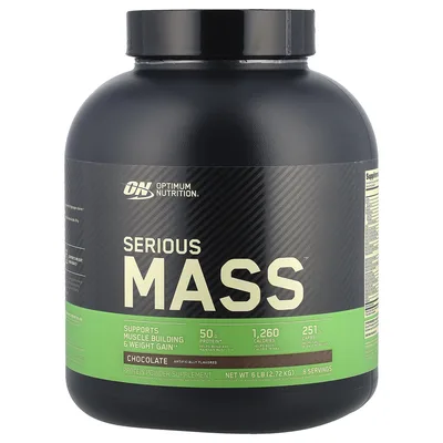 Optimum Nutrition, белково-углеводная добавка для увеличения мышечной массы, шоколад, 2,72 кг (6 фунтов)