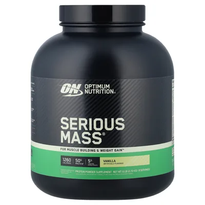 Optimum Nutrition, белково-углеводная добавка для увеличения мышечной массы, ваниль, 2,72 кг (6 фунтов)