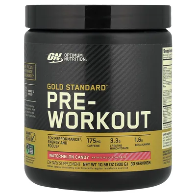 Optimum Nutrition, добавка для использования перед тренировкой, арбузная конфета, 300 г (10,58 унции)
