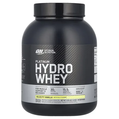 Optimum Nutrition, гидролизованный изолят сывороточного протеина, ванильный, 1,6 кг (3,52 фунта)