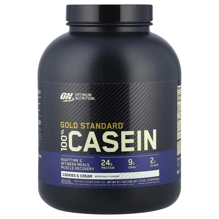Optimum Nutrition, Gold Standard®, 100% казеин, печенье и сливки, 1,75 кг (3,85 фунта)
