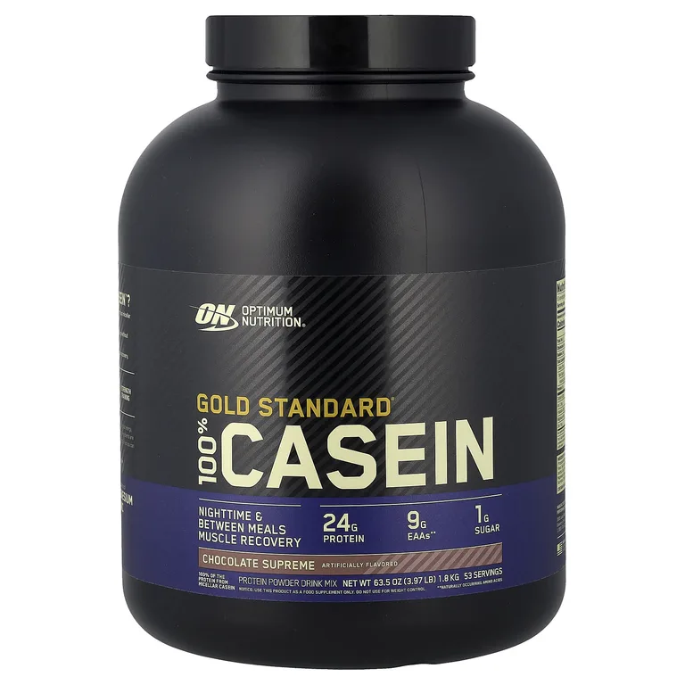 Optimum Nutrition, казеин, со вкусом шоколада, 1,8 кг (3,97 фунта)