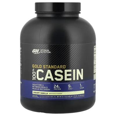 Optimum Nutrition, казеин, со вкусом ванили, 1,75 кг (3,85 фунта)