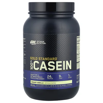 Optimum Nutrition, казеин, со вкусом ванили, 825 г (1,81 фунта)