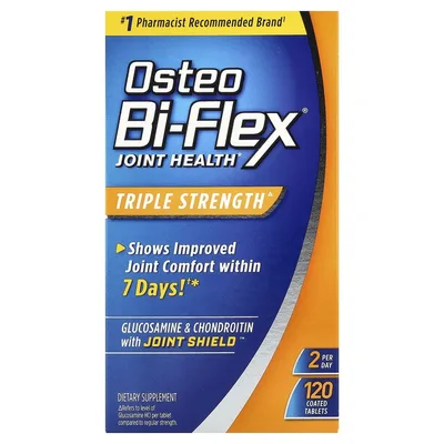 Osteo Bi-Flex, Глюкозамин Хондроитин с экстрактом бовеллии, Утроенная сила, 120 каплетов