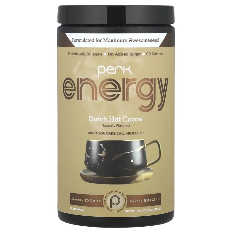 Perk Energy, Горячее какао по-голландски, 450 г (16,1 унции)