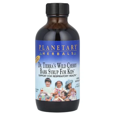 Planetary Herbals, Сироп из коры дикой вишни для иммунитета, для детей, дикая вишня, 118,28 мл (4 жидк. унц.)