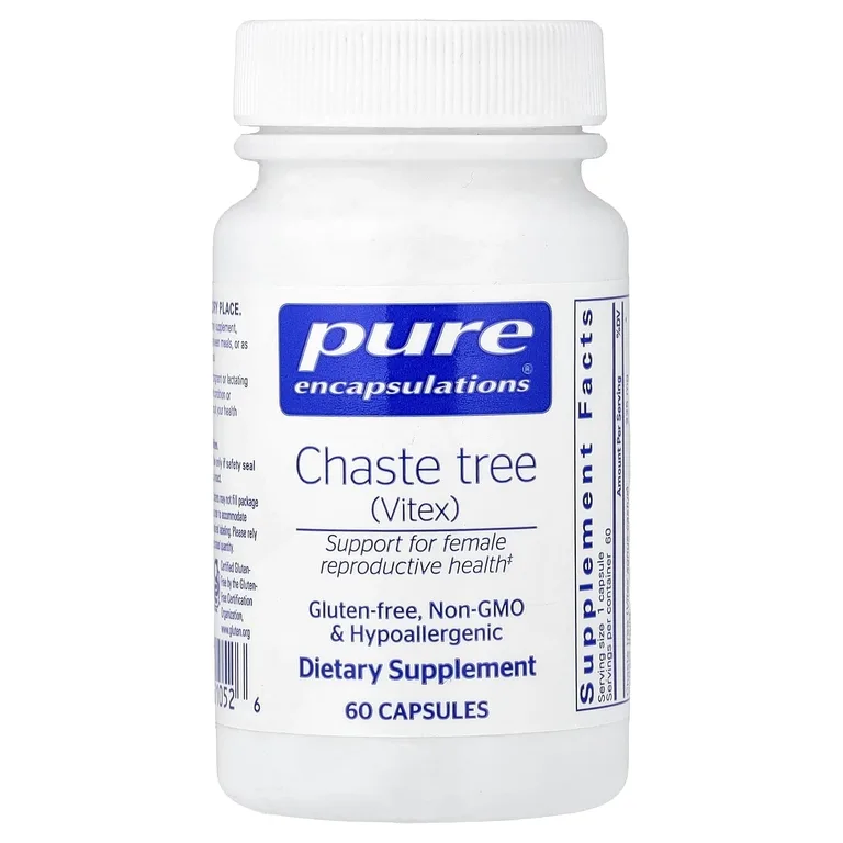 Pure Encapsulations, Chaste Tree (Vitex), 60 Capsules (225 mg per Capsule)