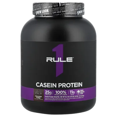 Rule One Proteins, казеиновый протеин, со вкусом шоколадной помадки, 1,82 кг (4,01 фунта)