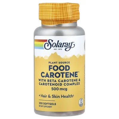 Solaray, Food Carotene™, 200 капсул