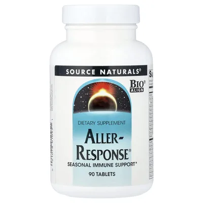 Source Naturals, добавка для поддержки иммунитета и дыхательной системы Aller-Response®, 90 таблеток
