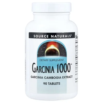 Source Naturals, экстракт гарцинии камбоджийской с хромом, 90 таблеток