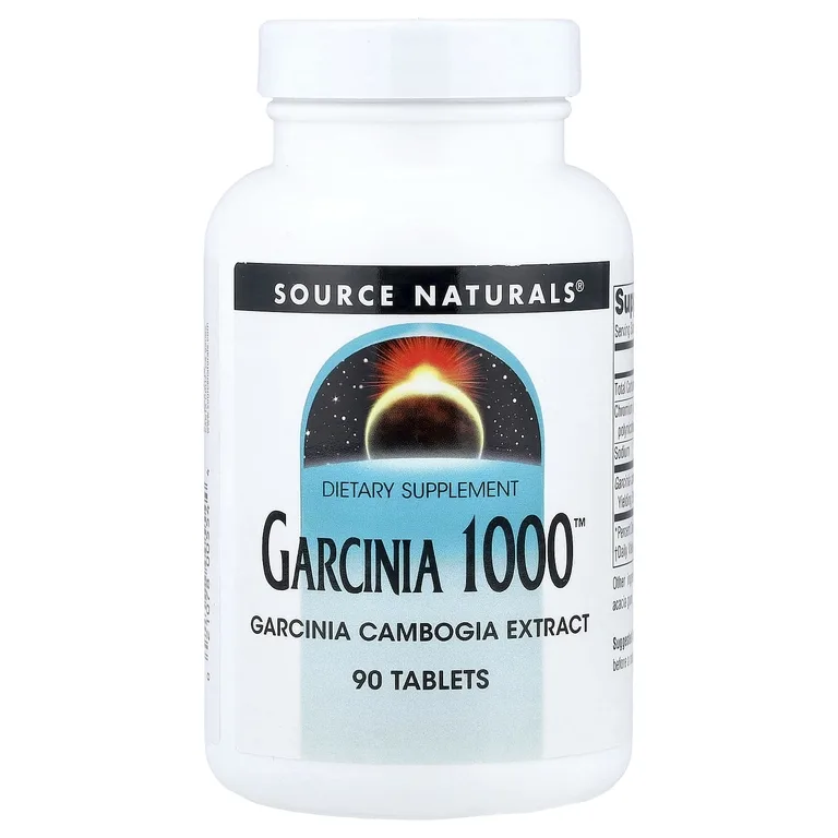 Source Naturals, экстракт гарцинии камбоджийской с хромом, 90 таблеток