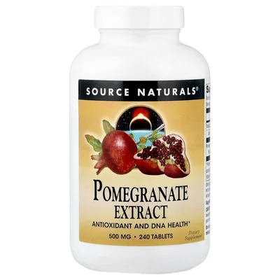 Source Naturals, экстракт граната, 500 мг, 240 таблеток