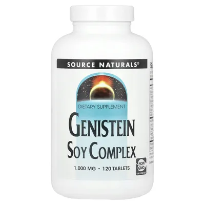 Source Naturals, генистеин, соевый комплекс, 120 таблеток