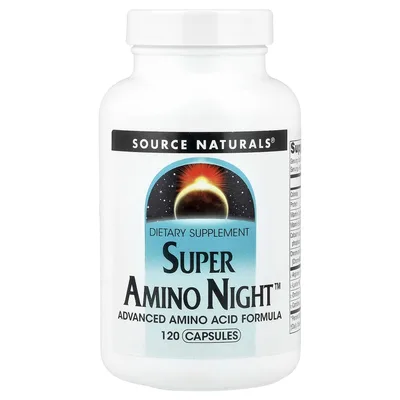 Source Naturals, комплекс с аминокислотами, ночной, 120 капсул