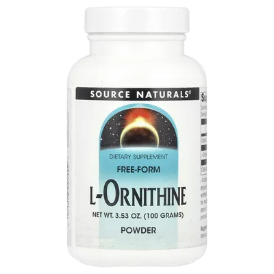 Source Naturals, L-орнитин в виде порошка, 100 г (3,53 унции)