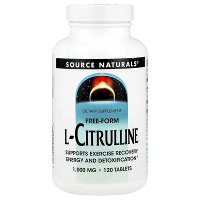 Source Naturals, L-цитруллин, 1000 мг, 120 таблеток